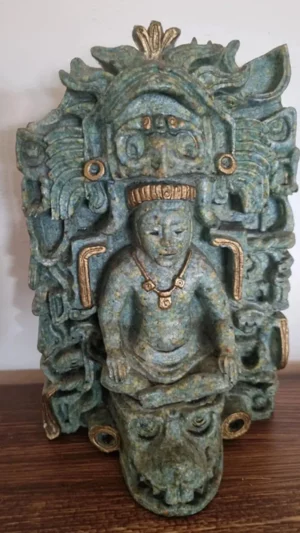 Sculpture Maya Aztèque vintage 01