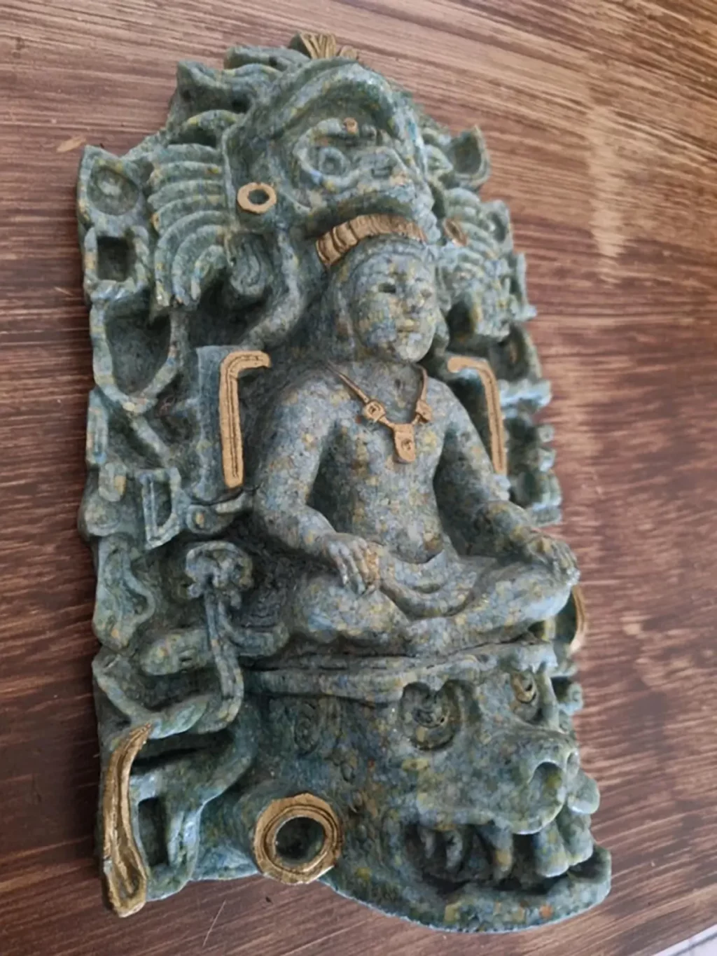 Sculpture Maya Aztèque vintage 02