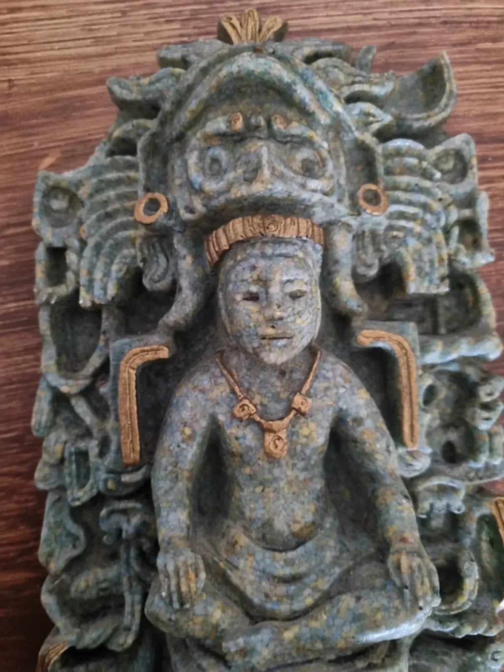 Sculpture Maya Aztèque vintage 03