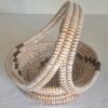 Panier en osier tressé style bohème