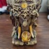 Bougeoir éléphant vintage en bois