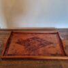 Plateau Art Déco en marqueterie de bois