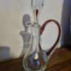 Aiguière en cristal finition bordeaux