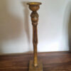 Bougeoir en bois sculpté art africain 1