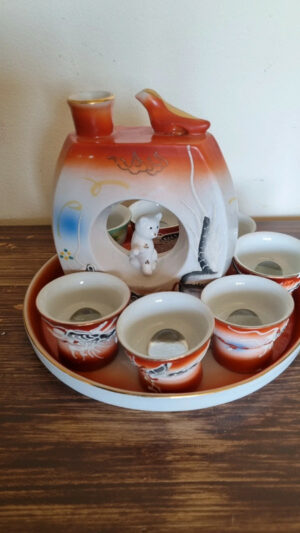 Service a saké en céramique