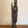 Statuette africaine guerrier Masaï en bois