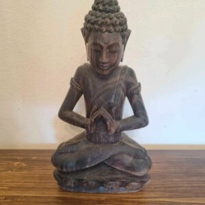 Statuette de Bouddha en bois d'ébène 1