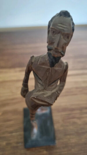 Statuette de Don Quichotte en bois