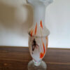 Vase collerette vintage Murano opaline verre soufflé