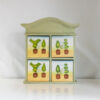 Boîte de Rangement à 4 Casiers en Bois