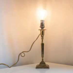 Lampe de chevet vintage ancienne doré en laiton