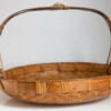 Panier chinois Vintage en bambou et feuille de palmier