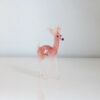 Petit Cerf Biche en Verre de Murano Rose