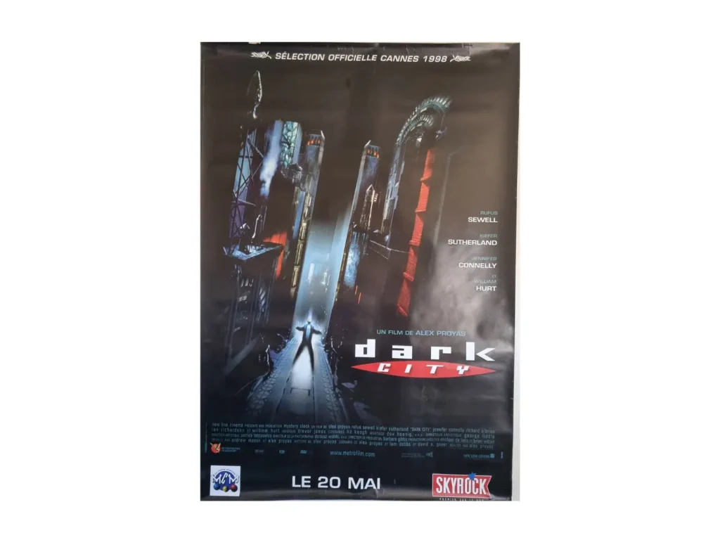 Affiche de cinéma Dark City, film de science-fiction N°23