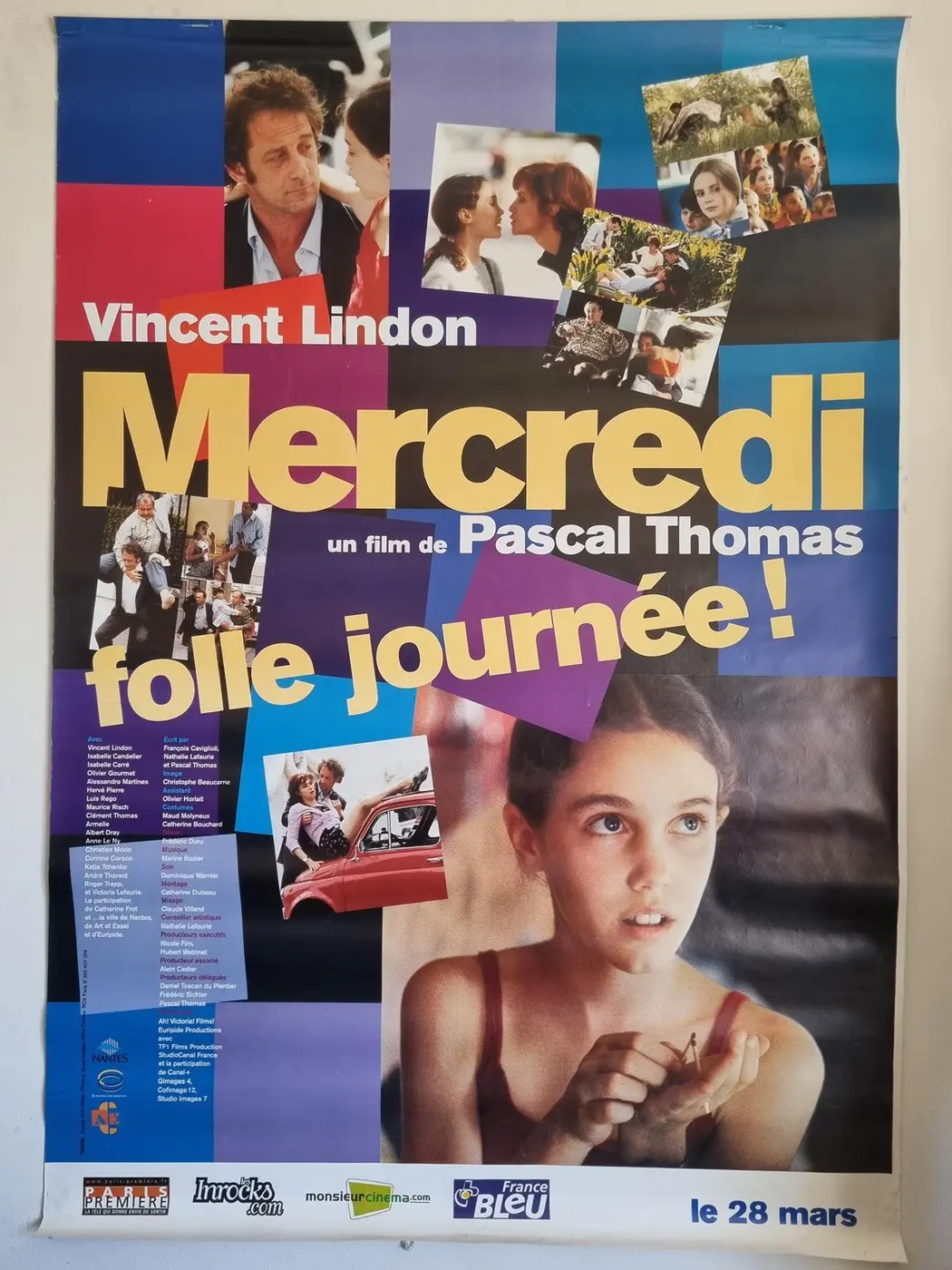 Grande affiche de cinéma Mercredi folle journée de Pascal Thomas Affiche de cinéma Mercredi folle journée de Pascal Thomas N°28