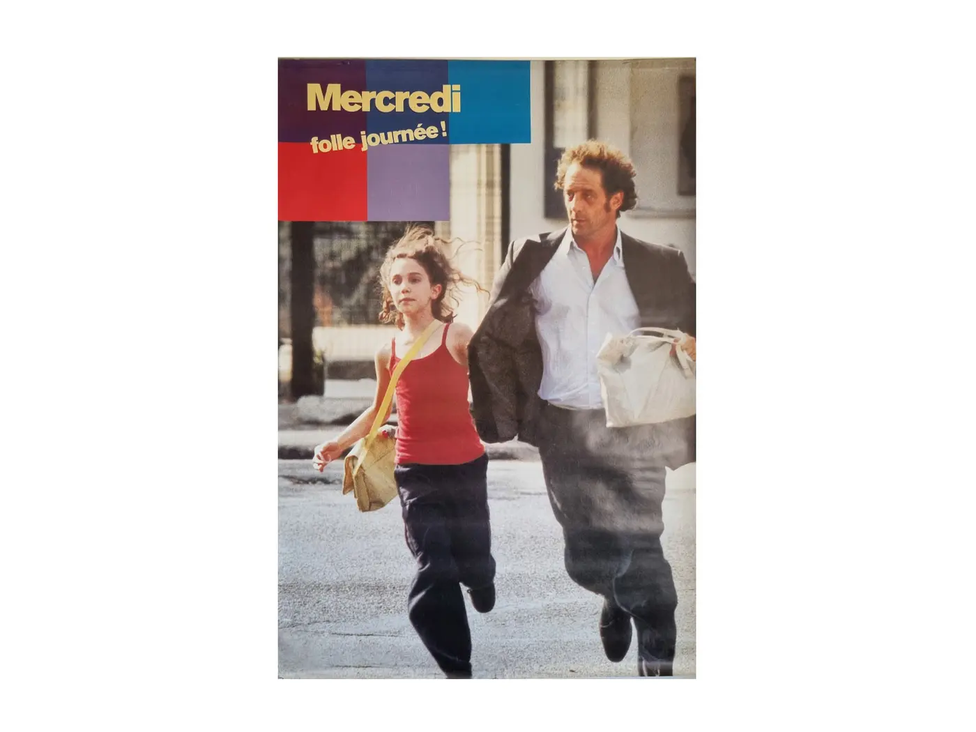 Grande affiche de cinéma originale Mercredi Folle journée de P. Thomas Affiche de cinéma originale Mercredi Folle journée de P. Thomas