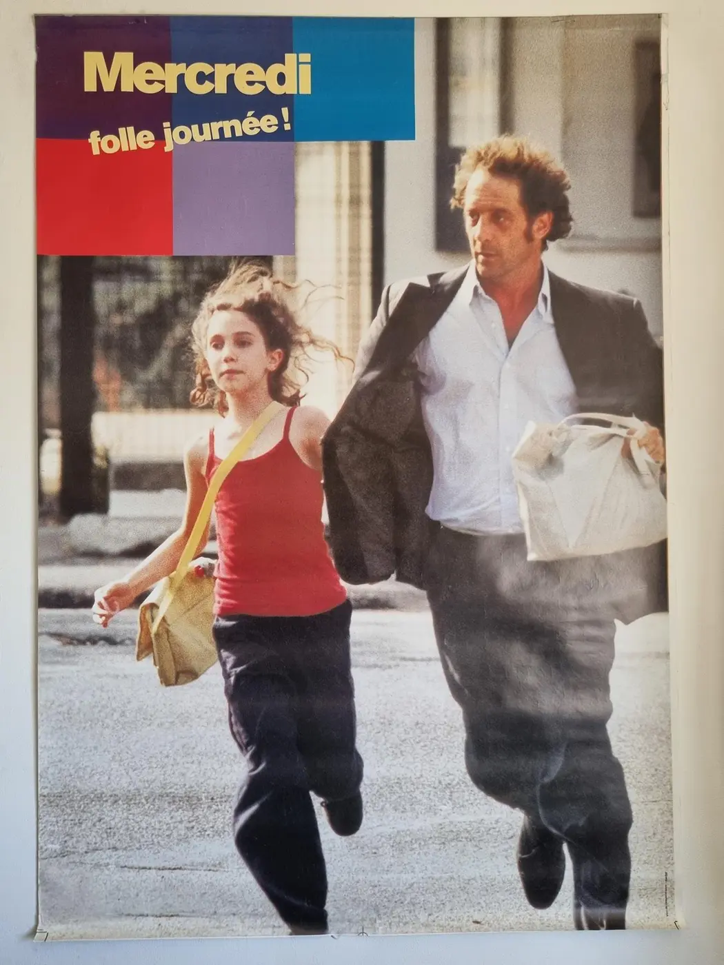 Grande affiche de cinéma originale Mercredi Folle journée de P. Thomas Affiche de cinéma originale Mercredi Folle journée de P. Thomas