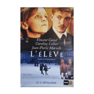 Affiche de cinéma vintage L'élève d'Olivier Schatzky, usures