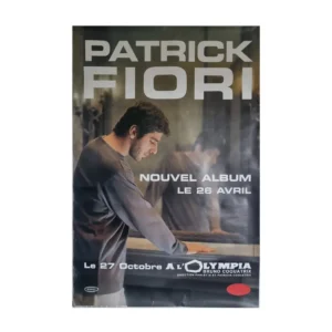 Affiche de concert originale Patrick Fiori, nouvel album N°80