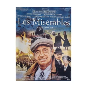 Affiche de film Les Misérables de Claude Lelouch, N°21 vintage