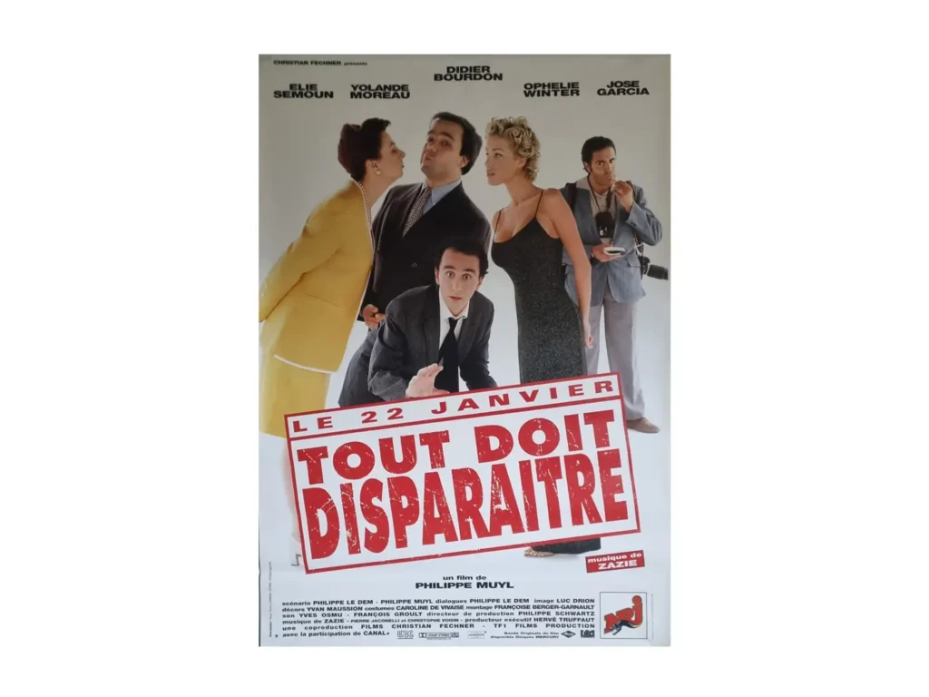 Affiche de film Tout doit disparaitre de Philippe Muyl (N°67)