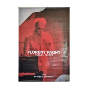 Affiche originale de Florent Pagny, Nouvel Album N°38, 2003