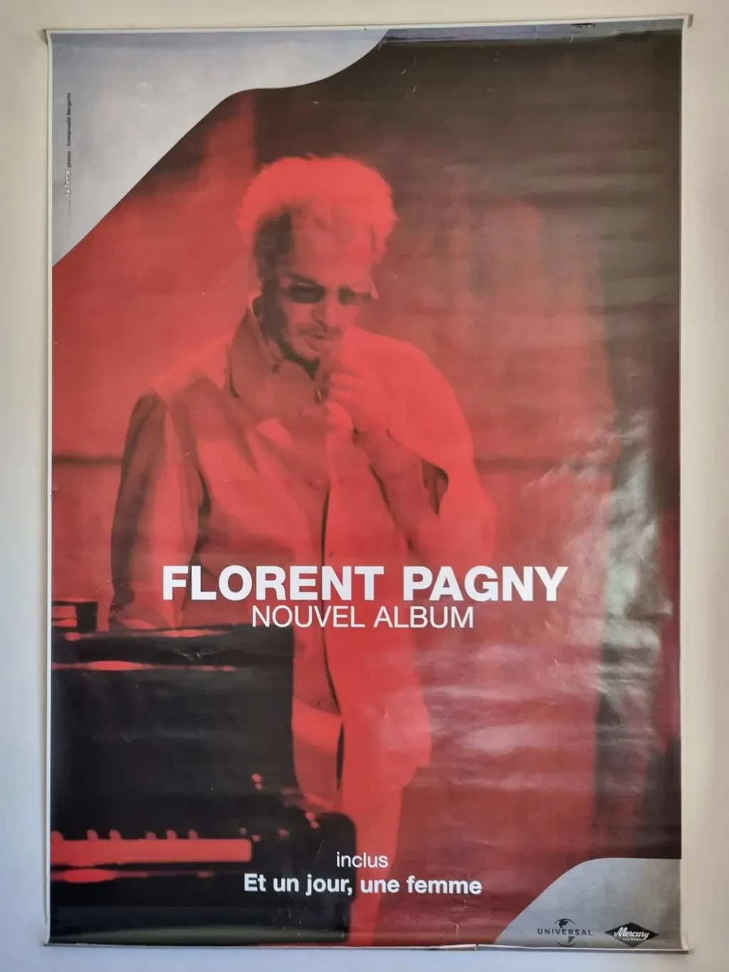 Affiche originale de Florent Pagny, Nouvel Album N°38, 2003