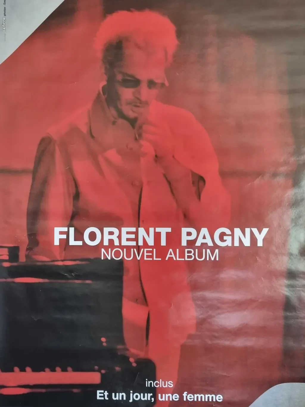 Affiche originale de Florent Pagny, Nouvel Album N°38, 2003