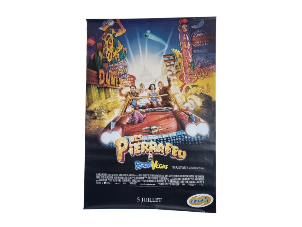 Affiche originale du film Les Pierrafeu de 1994, Brian Levant