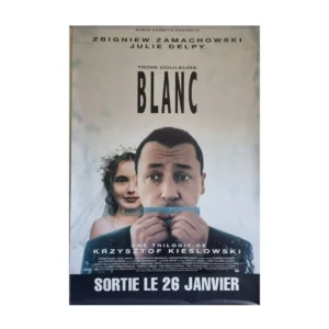 Affiche originale du film Trois Couleurs : Blanc de Kieslowski
