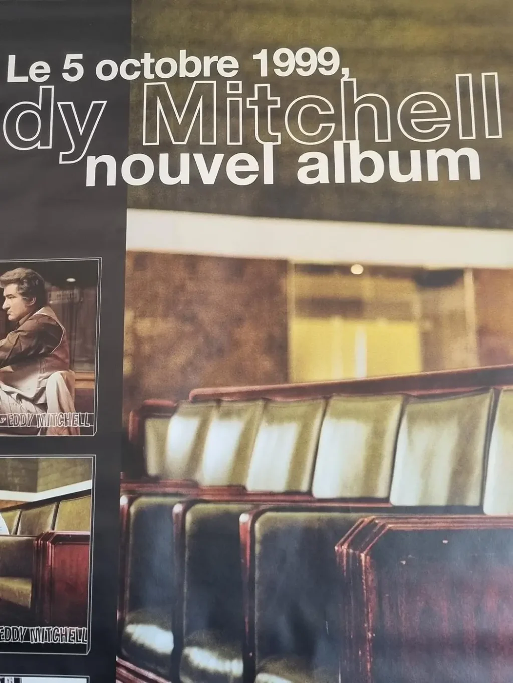Affiche originale Eddy Mitchell pour son nouvel album 1999 N°36