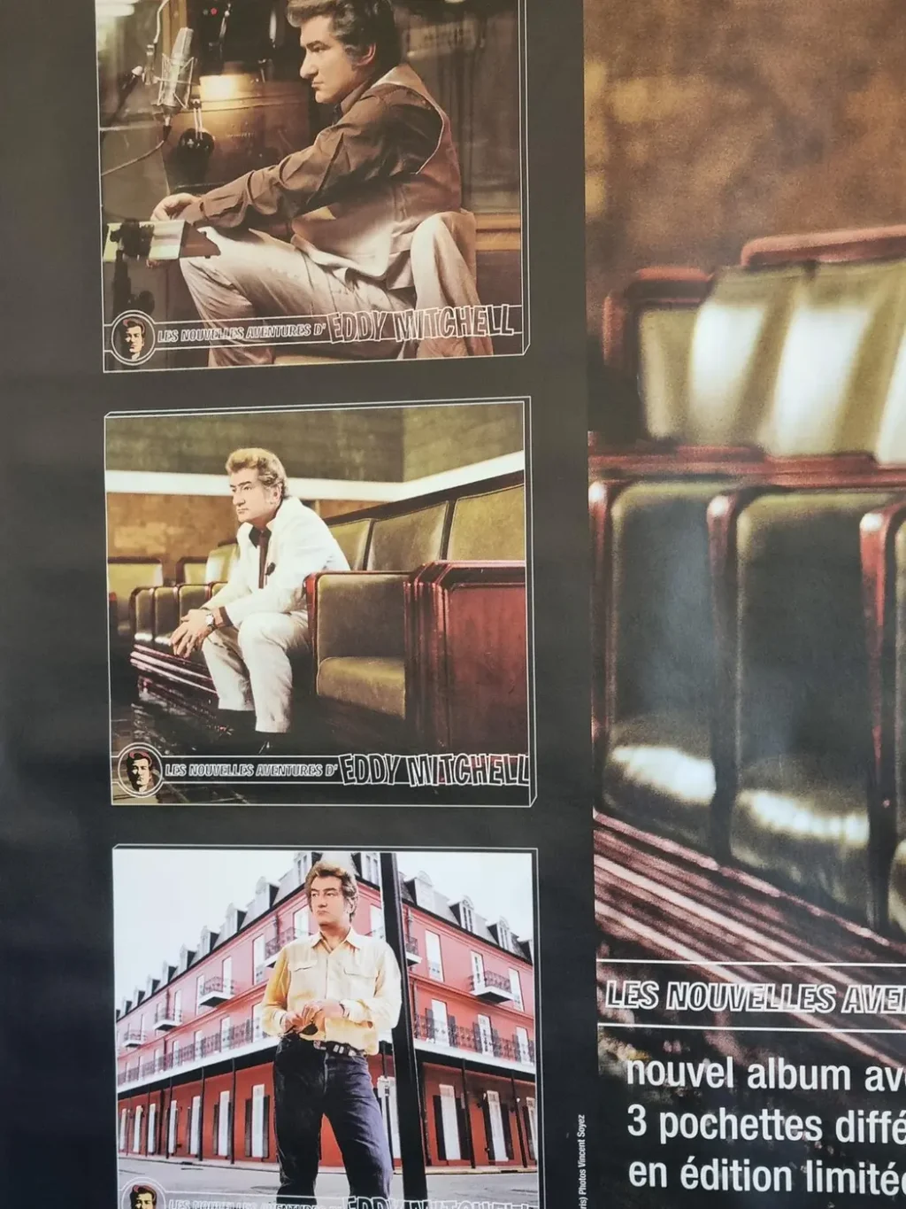 Affiche originale Eddy Mitchell pour son nouvel album 1999 N°36