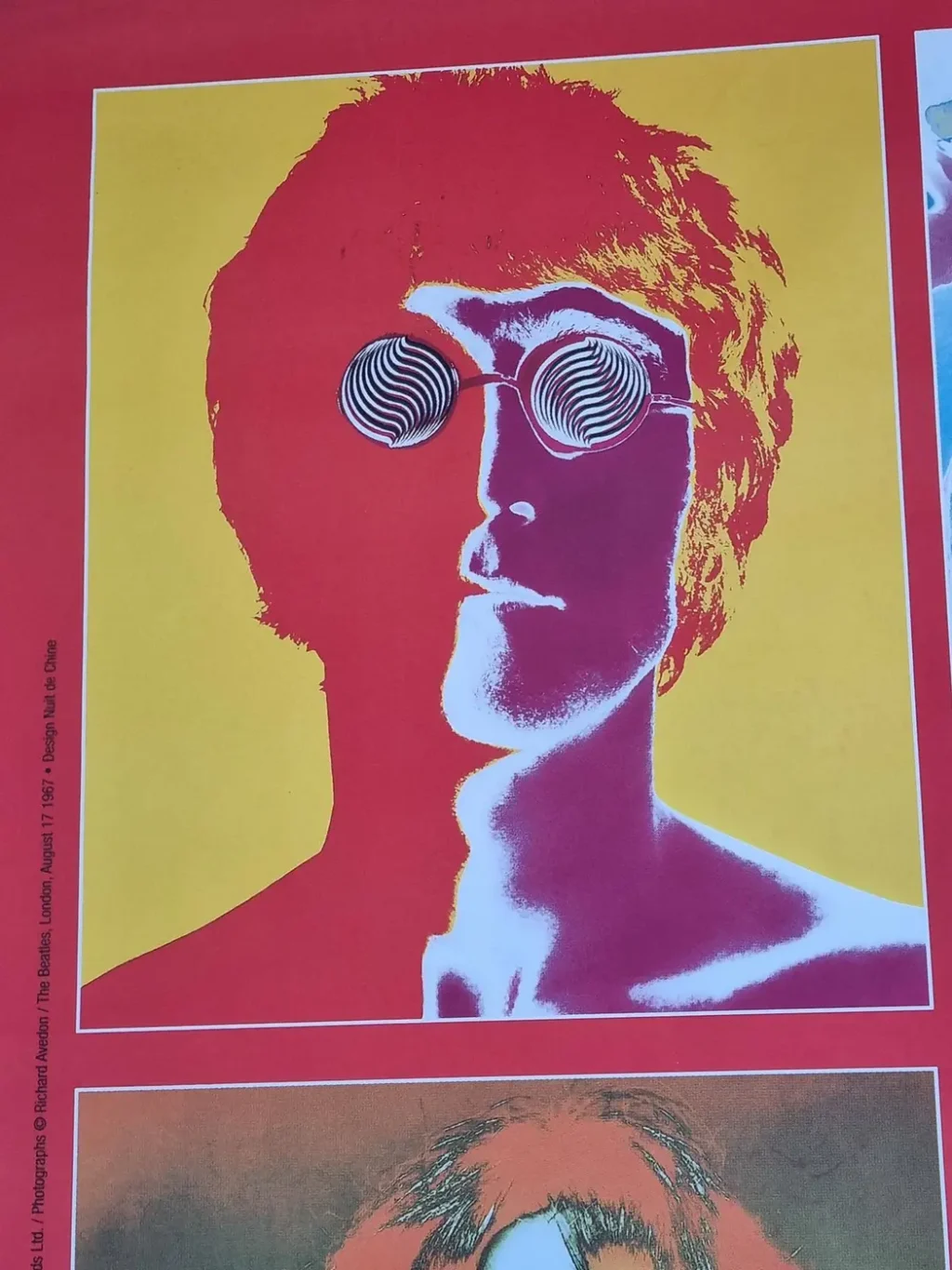Affiche vintage des Beatles N°32 par le photographe R. Avedon