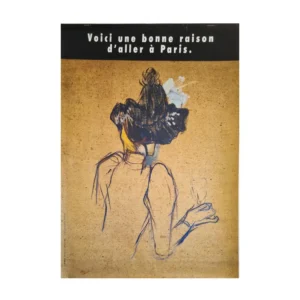 Affiche vintage style Toulouse-Lautrec N°40, décoration murale