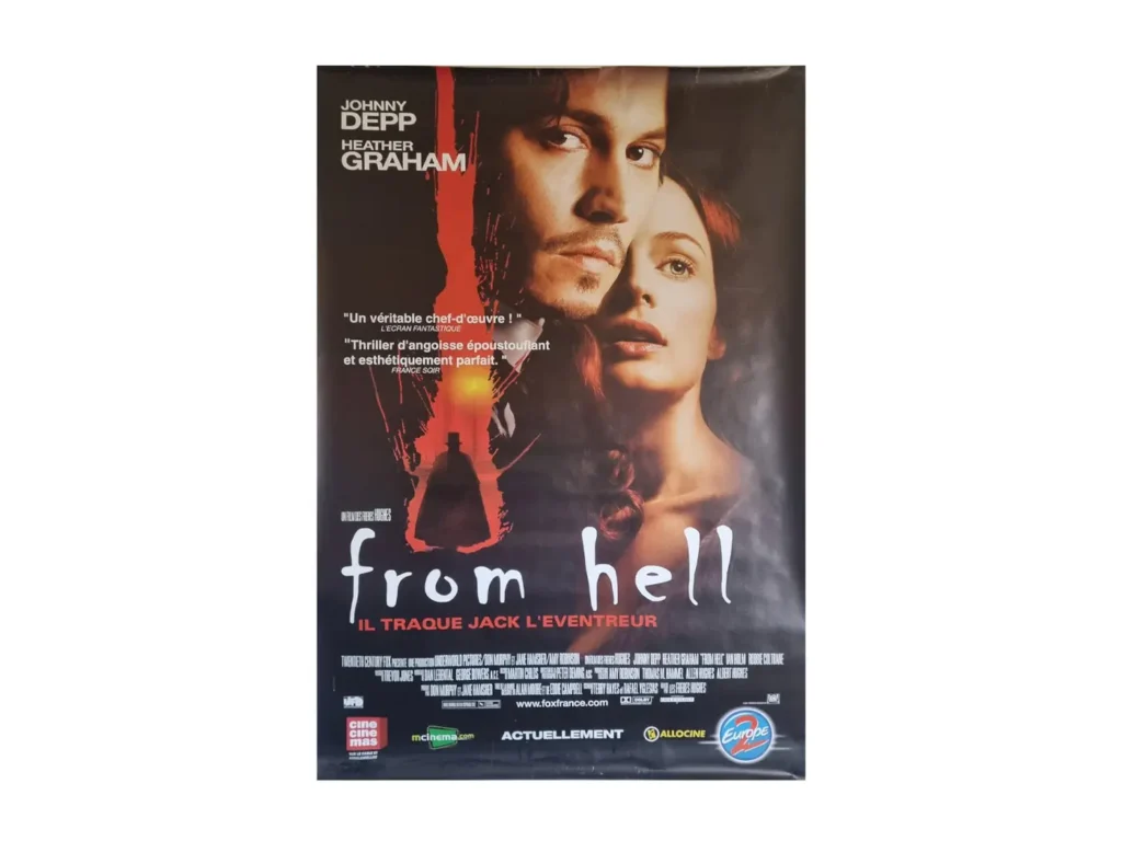 Grande affiche originale du film From Hell des frères Hughes