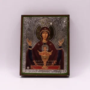 Icône Orthodoxe Russe Mère de Dieu en Bois Bénie du Monastère