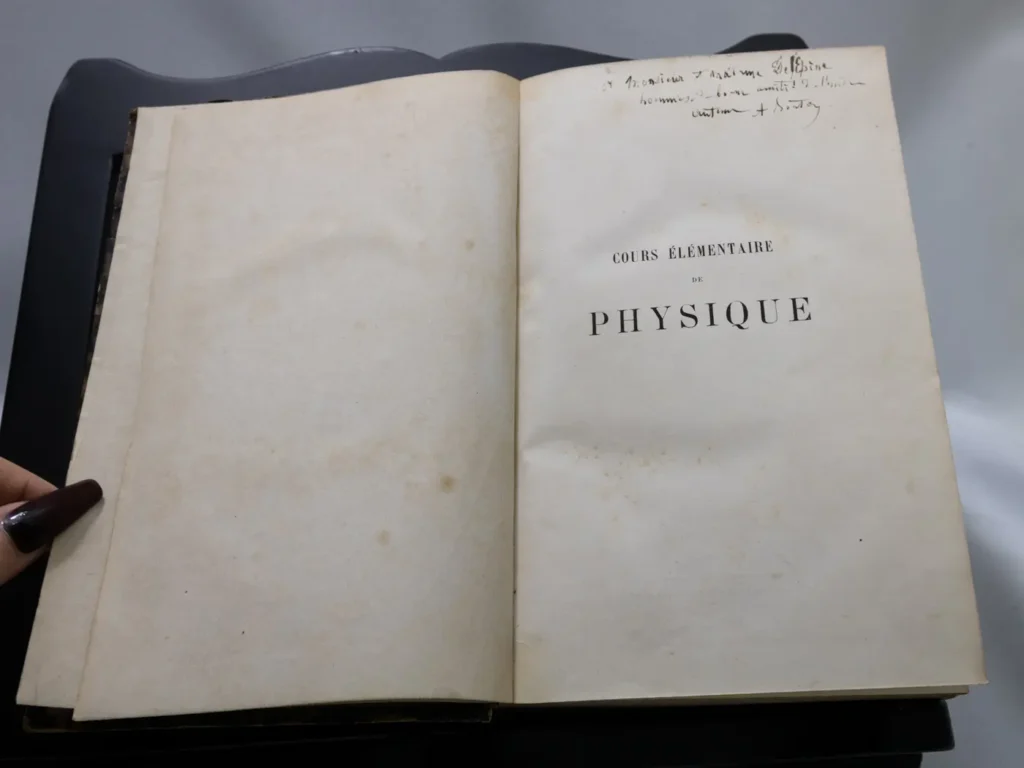 Livre Ancien de Physique 1861, Notions de Mécanique, Rare