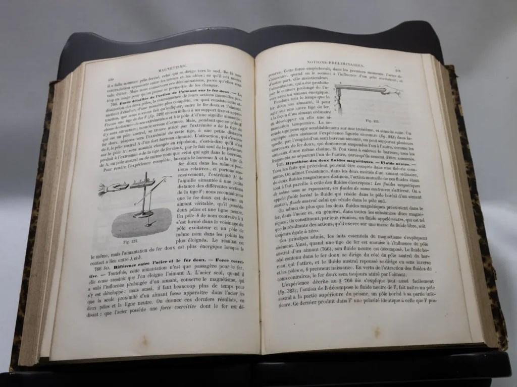 Livre Ancien de Physique 1861, Notions de Mécanique, Rare