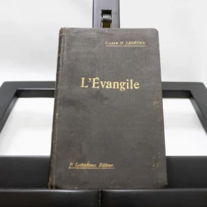 Livre ancien L'Evangile 1903, édition luxe cuir vert et or