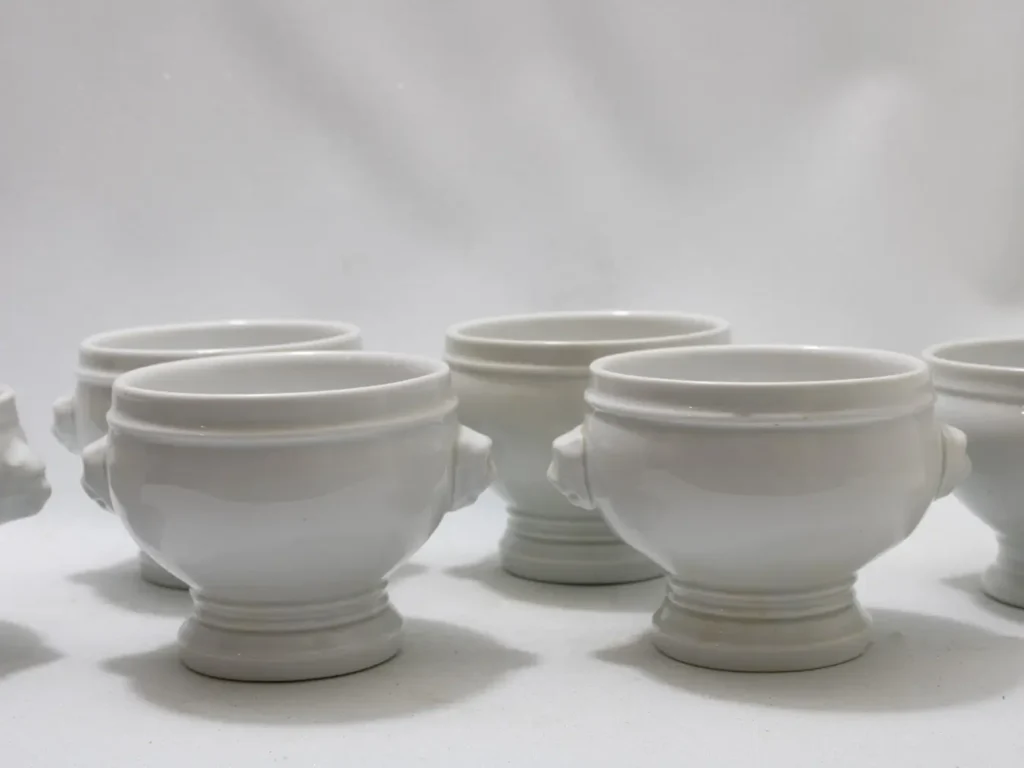 Lot de 4 Bols à Bouillon en Porcelaine Pillivuyt France 1818