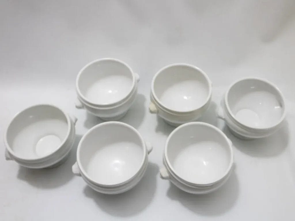 Lot de 4 Bols à Bouillon en Porcelaine Pillivuyt France 1818