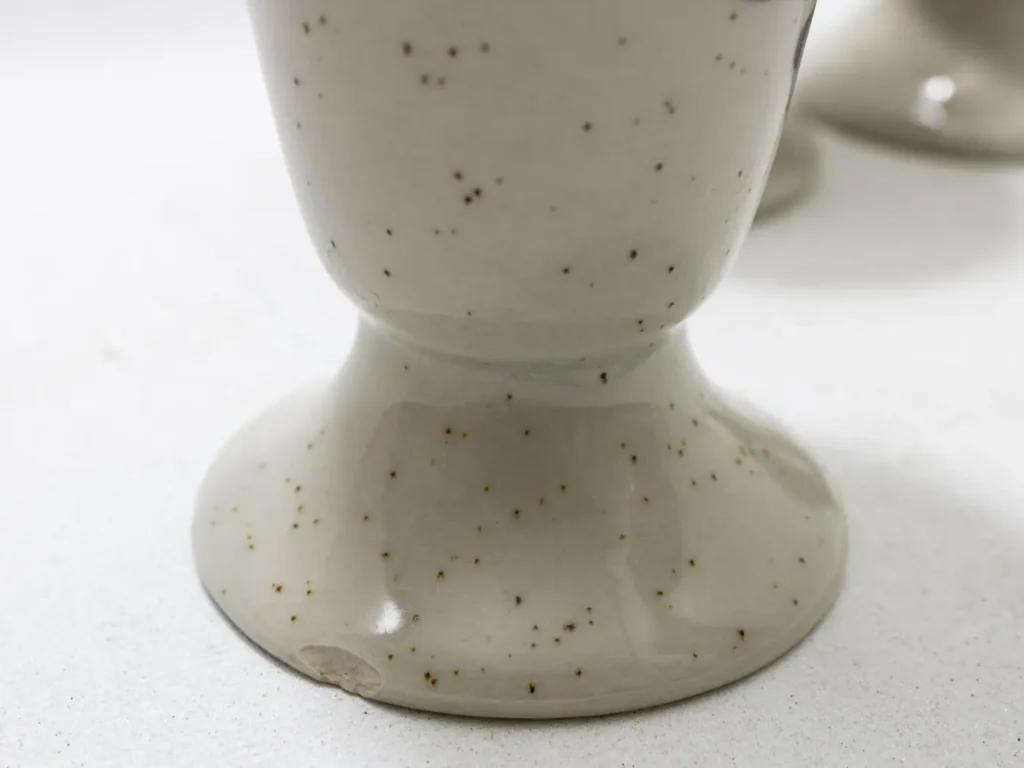 Lot de 4 tasses à café Mazagran vintage en grès multicolore