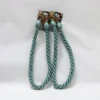 Paire d'embrasses de rideaux bleues artisanales Maud'création