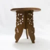 Petit guéridon tripode en bois, table d'appoint de caractère