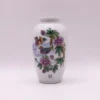 Petit vase en céramique blanche style asiatique motifs canards