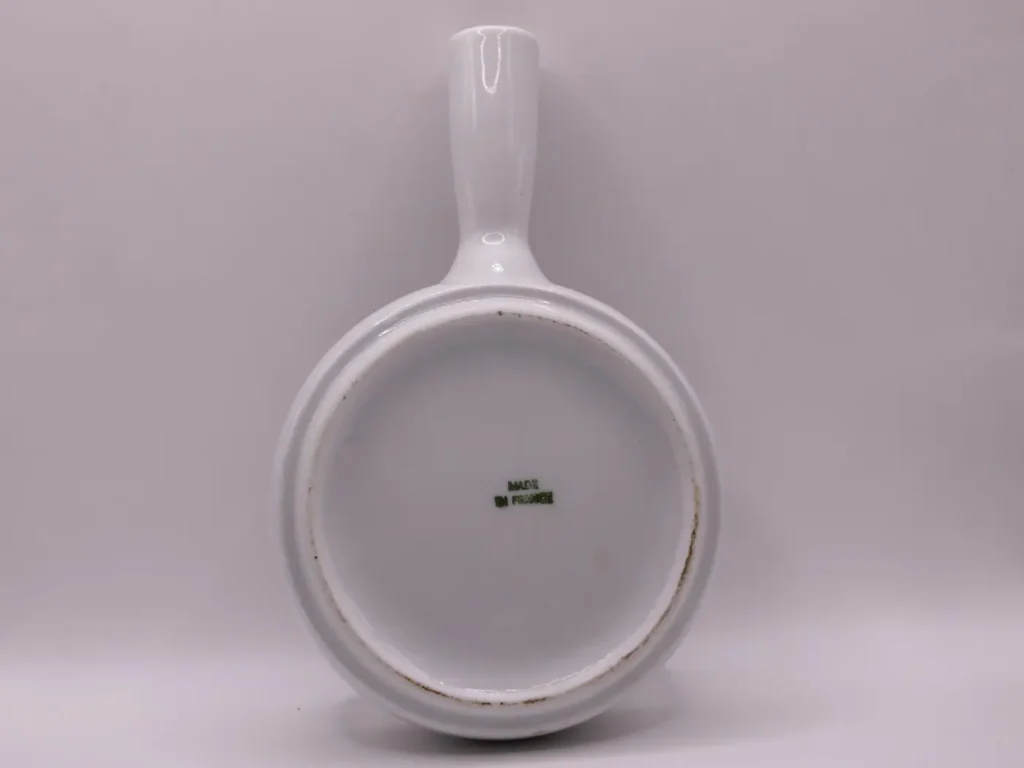 Plat à escargots en porcelaine blanche, 6 cavités Made in France