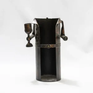 Porte-bouteille original en métal, sculpture de sommelier design