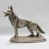 Statue Chien Berger Allemand Assis en Résine - Pastor Aleman