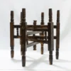 Support pour table basse marocaine en bois, sculpture artisanale