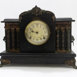 Ancienne horloge de cheminée Sessions, style Néo-Classique USA